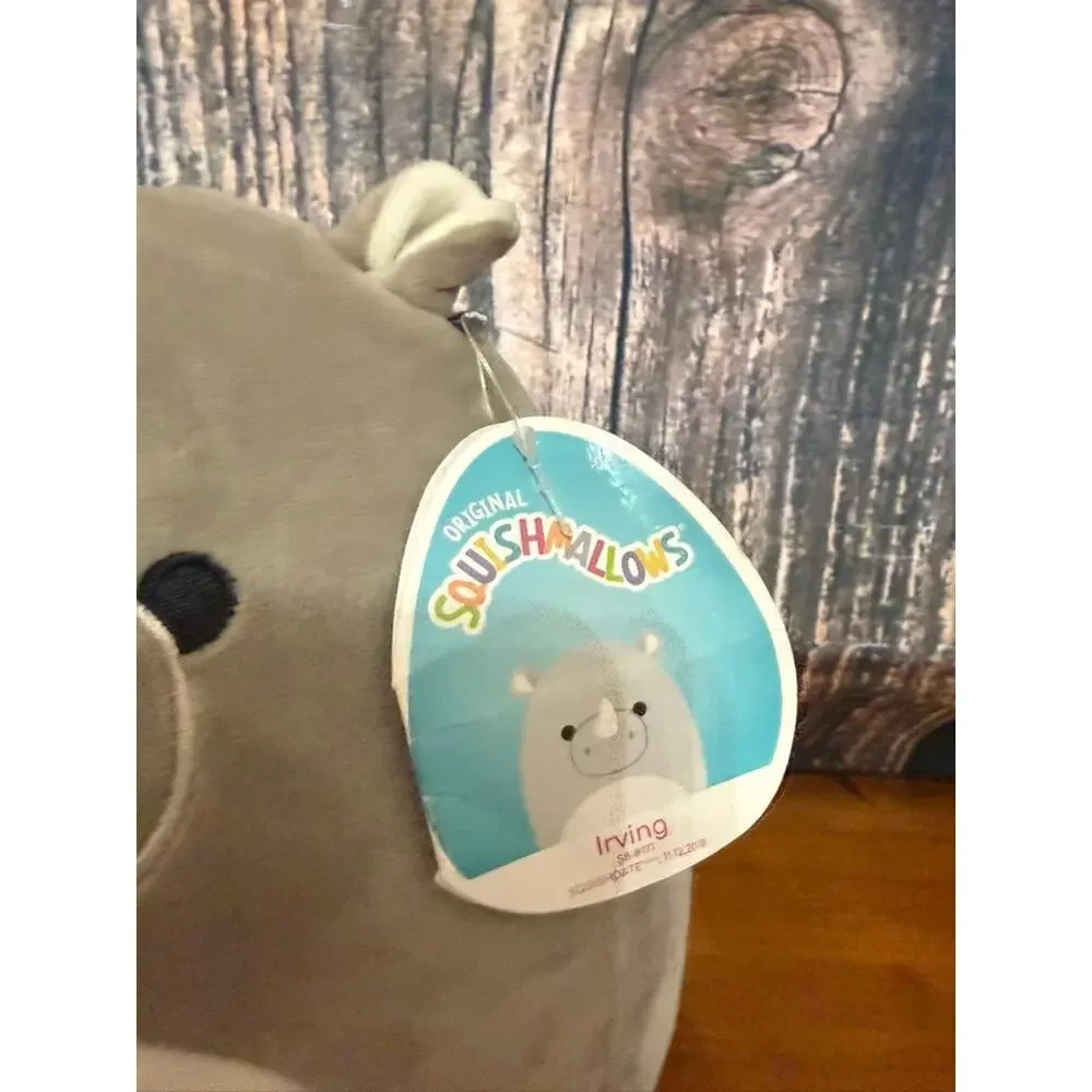 NWT Squishmallows Irving‎ Grey Rhinoceros 8